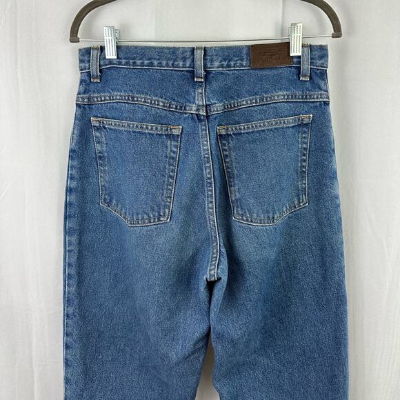 L.L. Bean Womens Medium Wash Straight Leg Classic Fit Jeans Size 10 Regular - Picture 4 of 6